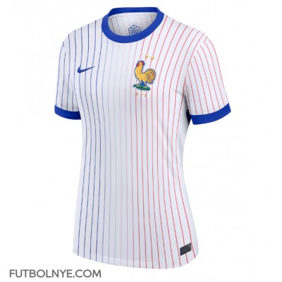 Camiseta Francia Visitante Equipación para mujer Eurocopa 2024 manga corta Camiseta Francia Visitante Equipación para mujer Eurocopa 2024 manga corta